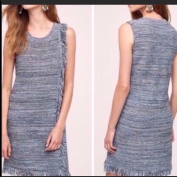 Horses Blue Fringe Sweater Dress XS - Picture 8 of 8